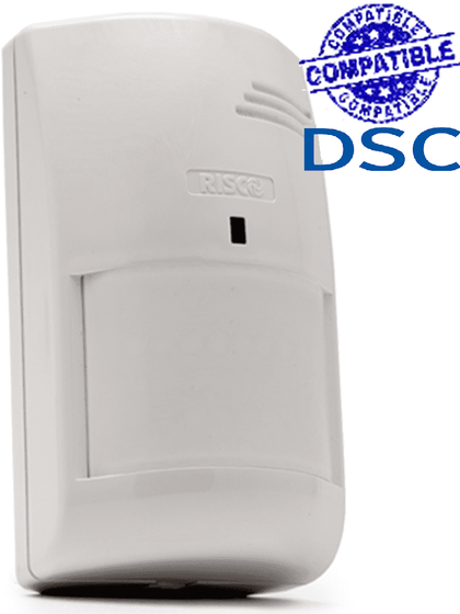 RISCO RK415PR0000C-DigiSense Sensor de Movimiento Cableado Convencional / Rango De Cobertura 15 Mts / Compatible con las Marcas DSC-BOSCH-(MULTITRANSMITER)