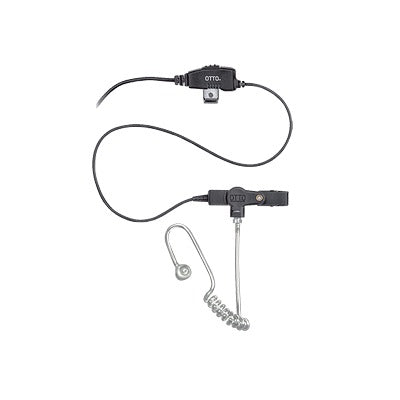 Kit de Micrófono-Audífono PLUS de 1 cable para KENWOOD NX-200/300/410, TK-480/2180/3180
