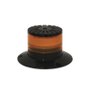 Baliza LED compacta discreta, domo ambar, color ambar
