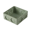 Caja cuadrada de 1/2  para instalaciones con tuberia PVC Conduit pesado