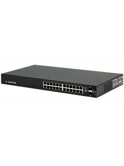 UBIQUITI ES-24-LITE - Edge Switch Gigabit / 24 Puertos Gigabit Ethernet / Administrable Capa 2 / 2 Puertos SFP / Switching 52 Gbps