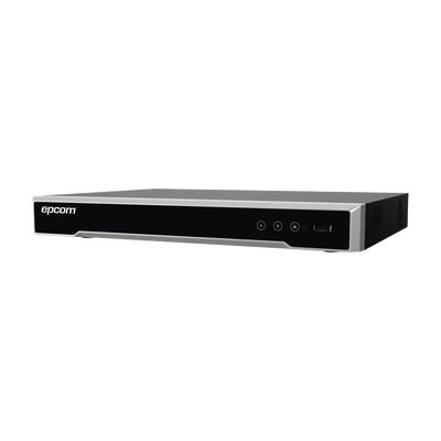 DVR 8 Megapixel / Soporta 8 Canales 4K TURBOHD ( Con Firmware ) + 8 Canales IP / 1 Bahía de Disco Duro / 4 Canales de Audio / 8 Entradas de alarma / Vídeoanálisis