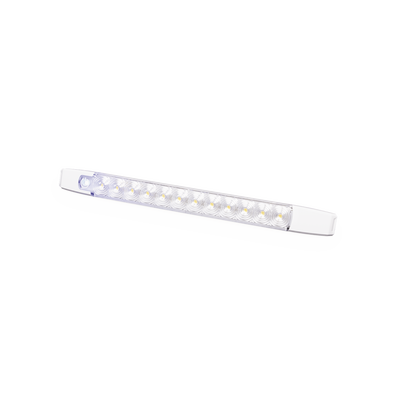 Luz Auxiliar LED Rectangular, 12 LED, 12-24 Vcc,  360 lúmenes