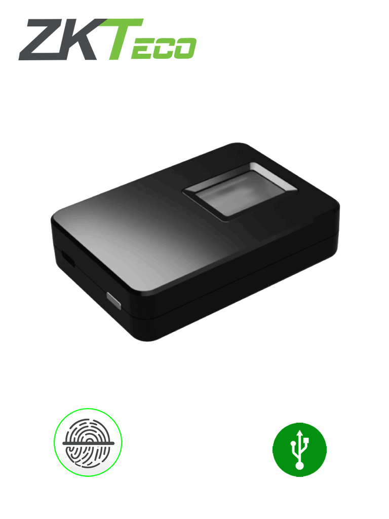 ZKTECO ZK9500 - Enrolador de Huella Digital por USB/ Conexión de Alta Velocidad USB 2.0 /