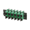 Placa Acopladora de Fibra Optica FAP, Con 12 Conectores SC/APC (12 Fibras), Para Fibra Monomodo OS1/OS2, Color Verde