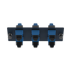 Placa Acopladora de Fibra Optica FAP, Con 6 Conectores SC Simplex (6 Fibras), Para Fibra Monomodo OS1/OS2, Color Azul