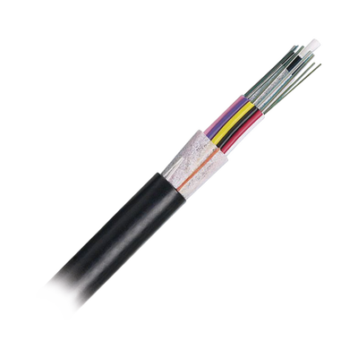 Cable de Fibra Óptica 12 hilos, OSP (Planta Externa), No Armada (Dieléctrica), MDPE (Polietileno de Media densidad), Multimodo OM3 50/125 Optimizada, Precio Por Metro
