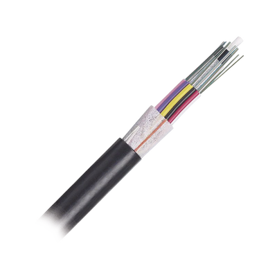 Cable de Fibra Óptica 12 hilos, OSP (Planta Externa), No Armada (Dieléctrica), MDPE (Polietileno de Media densidad), Multimodo OM4 50/125 Optimizada, Precio Por Metro