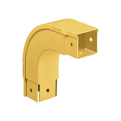Bajada Vertical Exterior de 90º, Para uso con Canaletas 2x2 FiberRunner™, Color Amarillo