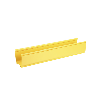 Canaleta FiberRunner™ 4X4, de PVC Rígido, Color Amarillo, 1.8 m de Largo