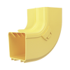 Bajada Vertical Interior de 90º con Tapa, Para uso con Canaletas 4X4 FiberRunner™, Color Amarillo