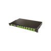 Splitter PON tipo panel de 1X32, con conectores LCU de entrada y LCU de salida, 1UR, Color Negro
