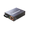 Convertidor de medios 100 Mbps UTP PoE/fibra óptica Mono-Modo hasta 15 Km, conector SC
