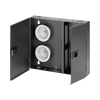Caja de Conexión de Fibra Óptica, Para Montaje en Pared, Acepta 2 Placas FAP o FMP, Hasta 48 Fibras, Color Negro