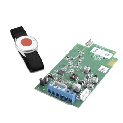 Kit de Transceptor Inalámbrico 916MHz. 2 Vías y Botón de Pánico compatible con panel Crow