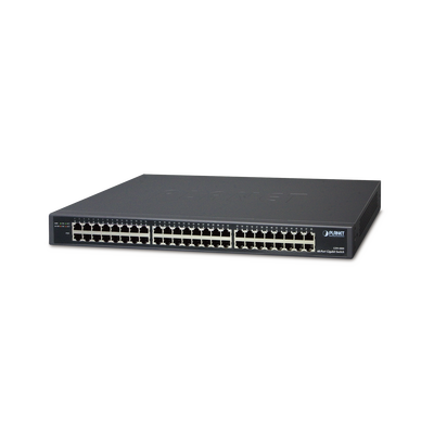 Switch no administrable Gigabit Ethernet 48 puertos 10/100/1000Mbps