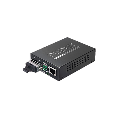 Convertidor de medios 1000 Mbps UTP/fibra óptica Mono-Modo hasta 20 Km, conector SC