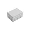 Caja de derivación de PVC Auto-extinguible con 10 entradas, tapa atornillada, 150x110x70 MM, Para Exterior (IP55)
