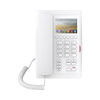 (H5 Color Blanco)Teléfono para Hotelería, profesional de gama alta con pantalla LCD de 3.5 pulgadas a color, 6 teclas programables para servicio rápido (Hotline) PoE
