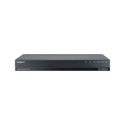 DVR 16 Canales hasta 4 Megapixel / Soporta 4 Tecnologías (AHD, TVI, CVI, CVBS) / Hasta 2HDDs / Entradas y Salidas de Audio y Alarma