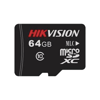 Memoria Micro SD / Clase 10 de 64 GB / Especializada Para Videovigilancia / Compatible con cámaras HIKVISION