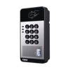 Audio Portero IP con 2 líneas SIP, relevador integrado, teclado numérico y lectora de tarjetas RFID para control de acceso, PoE