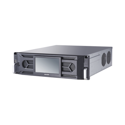 NVR 12 Megapixel (4K) / 64 Canales IP / 16 Bahías de Disco Duro / 4 Tarjetas de Red / RAID con Hot Swap / Reconocimiento Facial