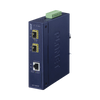 Convertidor de Medios Industrial de 1 Puerto Ethernet 10/100/1000 Base-T a 2 Puertos SFP 100/1000/2500 Base-X