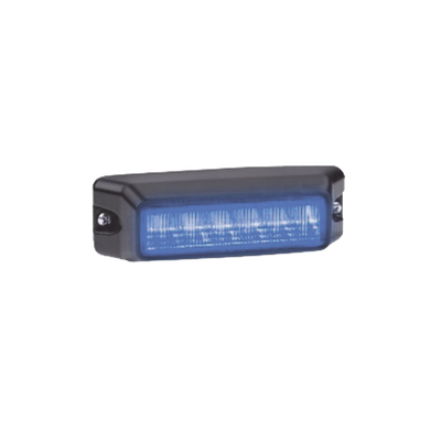 Luz auxiliar de 6 LED, Flasher Integrado, Color Azul, Mica Transparente