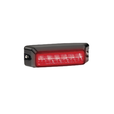 Luz auxiliar de 6 LED, Flasher Integrado, Color Rojo, Mica Transparente