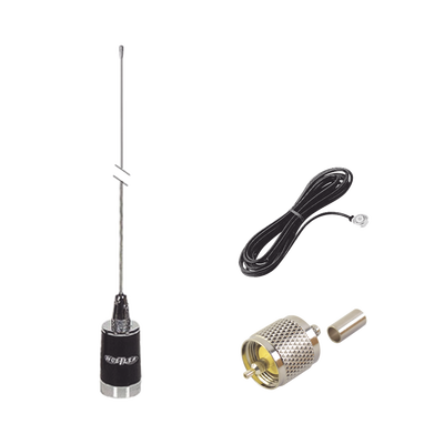 kit de antena móvil de 5dB de Ganancia en UHF 450-470 MHz, Incluye LMG450 + CHMB + RFU505