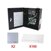 Kit para automatizar 2 ACCESOS VEHICULARES con STICKERS en Parabrisas de vehiculos / Incluye Panel, 2 lectores y 100 stickers / Software IVMS4200 incluido