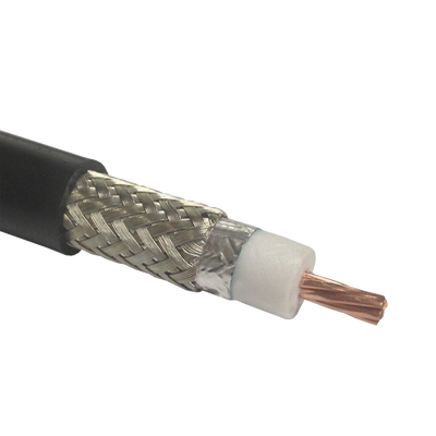 Cable Coaxial 50 Ohm, tipo RG-8 Ultra Flexible, Cobre Trenzado de Núcleo, Cinta de Aluminio y Malla de Cobre Estañado para el Blindaje, Velocidad de Propagación de 83%, Polietileno.