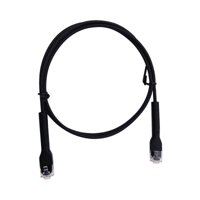 Cable de Parcheo Ultra Slim Con RJ45 Flexible UTP Cat6 - 2 m Negro Diámetro Reducido