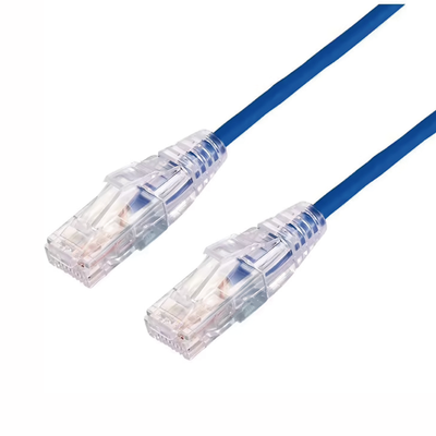 Cable de Parcheo Slim UTP Cat6A - 10 m Amarillo, Diámetro Reducido (28 AWG)