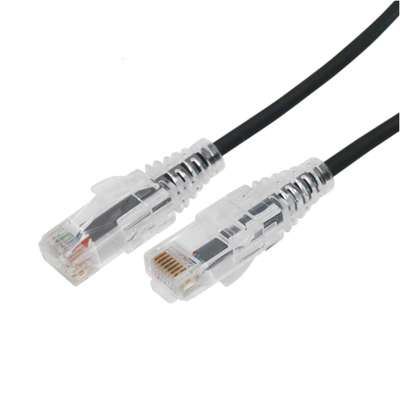 Cable de Parcheo Slim UTP Cat6A - 7 m Negro, Diámetro Reducido (28 AWG)