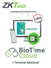 ZKTECO BIOTIMECLOUDADDDEVICE1 - Licencia de incremento para 1 dispositivo adicional para BioTime Cloud / 3 años / Se requiere licencia base para su activación