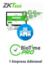 ZKTECO BIOTIMEPROADDME - Licencia vitalicia para agregar 1 empresa adicional en BioTimePro