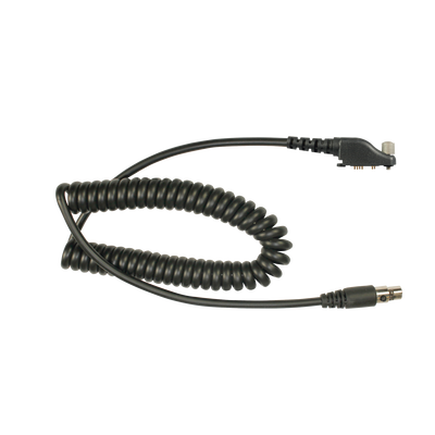 Cable resistente al fuego (UL-914), para auricular HDS-EMB con atenuación de ruido para radios Icom IC-F50/ 60/ 3161/ 4161/ 30GS/ 30GT/ 40GT/ 40GS/ 40G.
