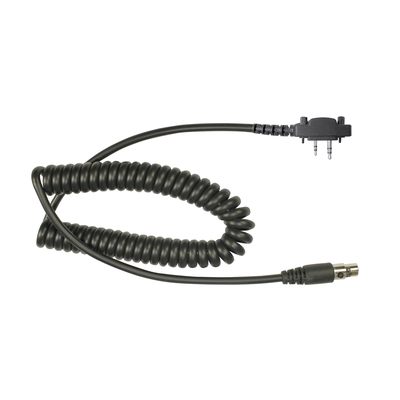Cable resistente al fuego (UL-914), para auricular HDS-EMB con atenuación de ruido para radios Icom IC-2000/3003/3013/3021/3103/4003/4013/4021/4031/4103/4210/4230, IC-F14, IC-F1000/2000/S/T