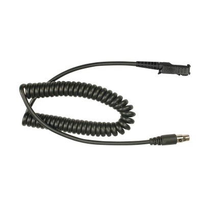 Cable resistente al fuego (UL-914), para auricular HDS-EMB con atenuación de ruido para radios Motorola MOTOTRBO™ SLIM DP2400, DP2600, XPR3300, XPR3500, DP3441.