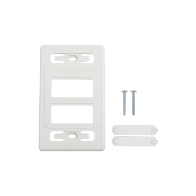 Placa de pared modular MAX, de 6 salidas, color blanco, versión bulk (Sin Empaque Individual)