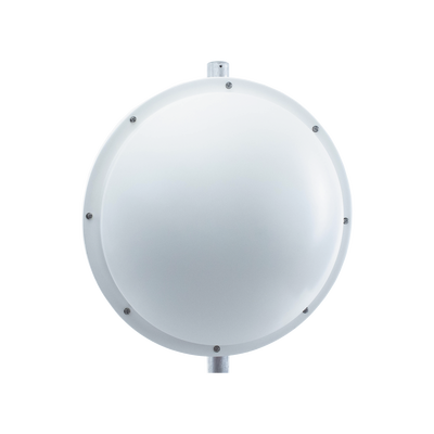 Antena altamente Direccional / 3 ft / 4.9-6.4 GHz / Diseñada para ambientes salinos / Ganancia 34 dBi / SLANT de 45 ° y 90 ° / Incluye radomo, jumper y montaje de acero inoxidable.