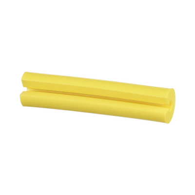 Manguito Porta Etiquetas de Identificación, Para Fibra Simplex de 2 mm, 1 in de Largo, Color Amarillo, Paquete de 100pz
