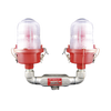 Lámpara de Obstrucción Roja Tipo L-810, Doble LED de baja intensidad, (12 - 24 Vcc).