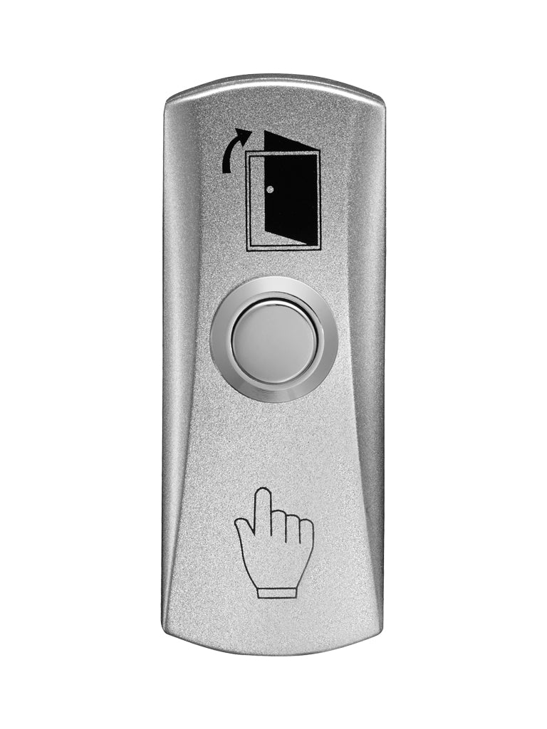 YLI PBK815 - Botón liberador de puerta de aluminio con caja integrada para fácil instalación / Función NO