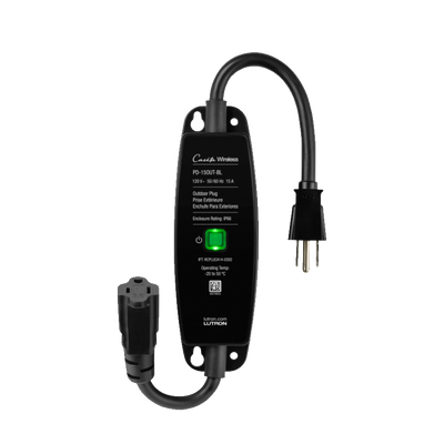 Plug para uso en exterior, inalambrico compatible con Caseta Wireless