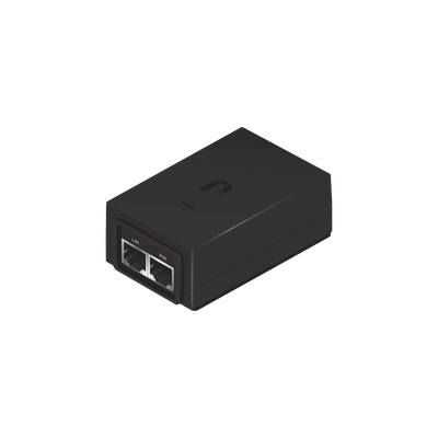 Adaptador PoE Ubiquiti de 24 VDC, 1.25 A con puerto Gigabit