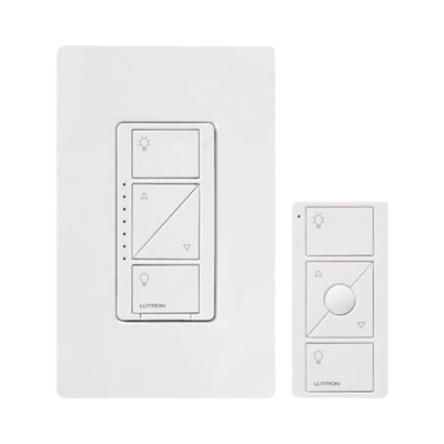 Kit, Atenuador para empotrar en pared, control remoto PICO y tapa, ideal para el control de iluminación, integrable al HUB de Caseta y su App.