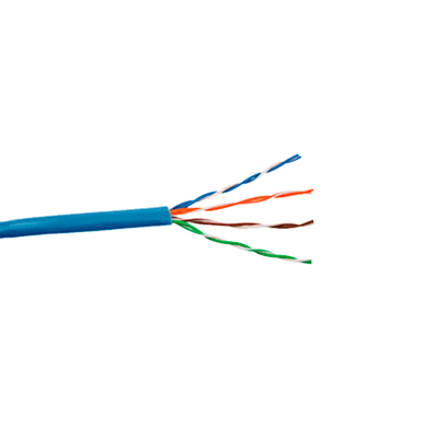 Bobina de Cable Cat6 Plus PLENUM de alto rendimiento, de 1000ft; (305m), color Azúl para aplicaciones en cámaras IP Megapixel, aplicaciones de CCTV, video HD, datos de alta velocidad.